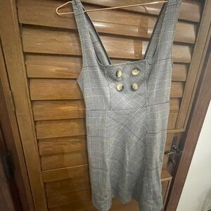 Free People Gray Sheath Mini Dress Sleeveless Scoop Neck